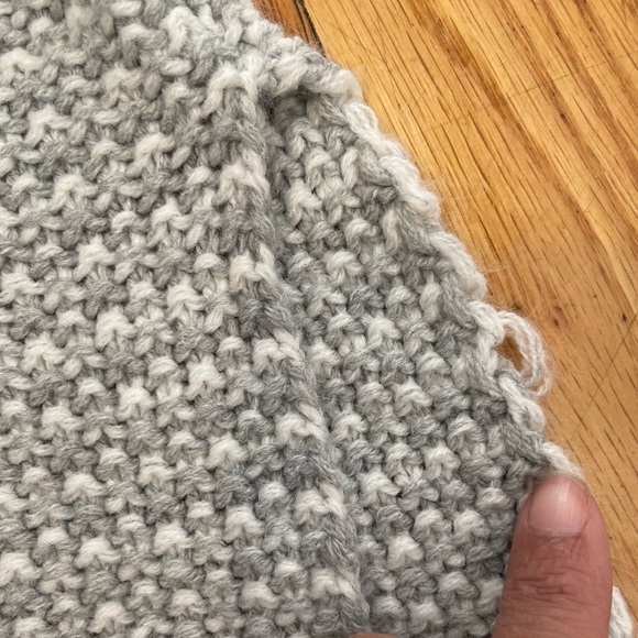 Aéropostale Chunky Light Gray Waffle Sweater - Picture 8 of 15